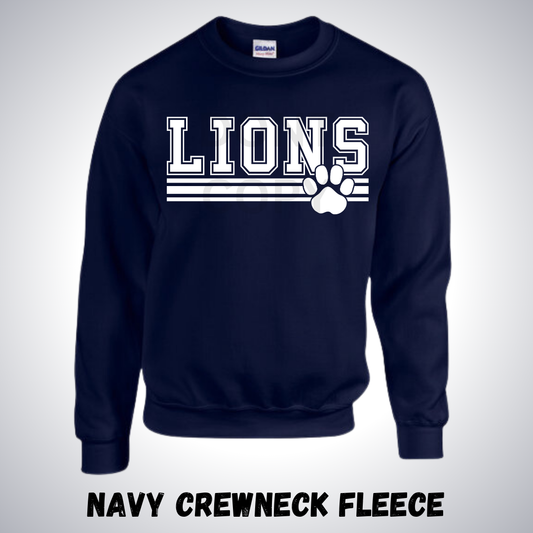 Navy Lions Fleece